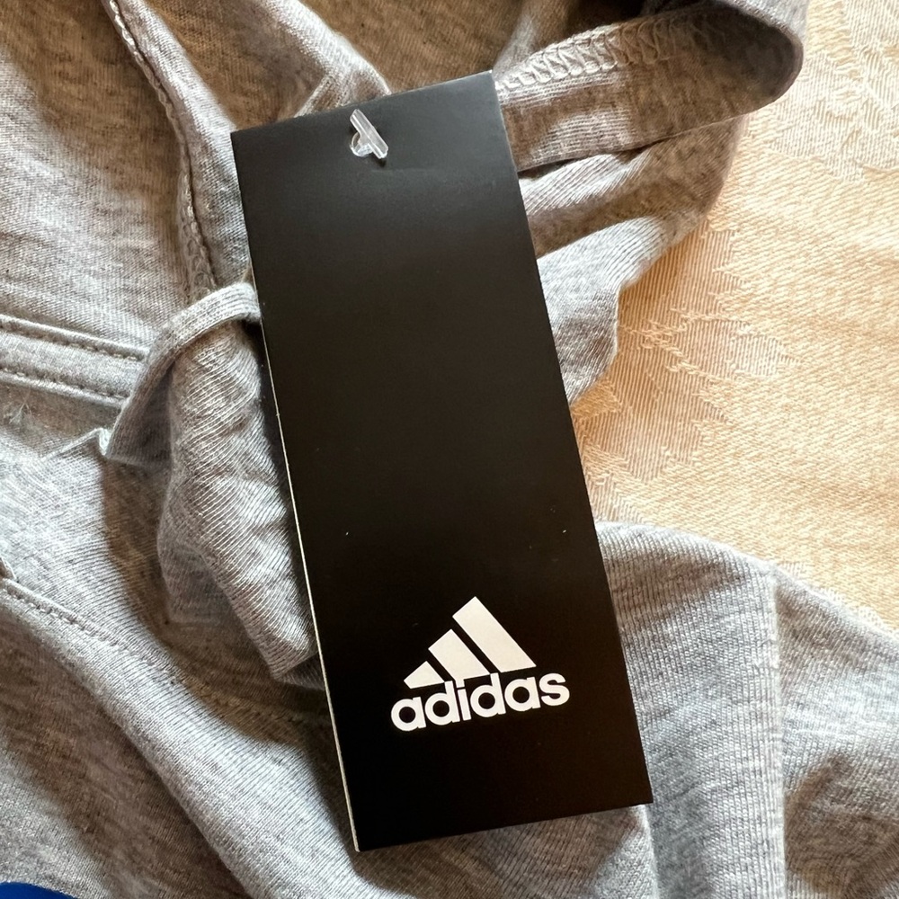 Boys Youth Adidas Cotton hooded Sweatshirt NEW NWT - Picture 3 of 4